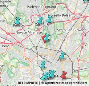 Mappa Via Chianciano, 20161 Milano MI, Italia (5.74692)