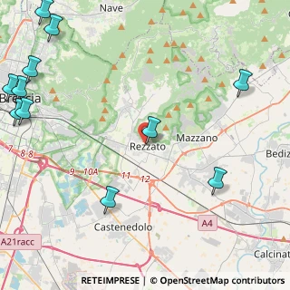 Mappa Via Gian Giacomo Chizzola, 25086 Rezzato BS, Italia (6.66545)