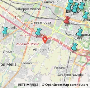 Mappa Traversa Quattordicesima Villaggio Sereno, 25125 Brescia BS, Italia (3.10846)