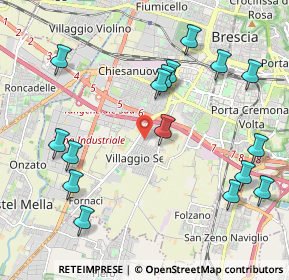 Mappa Traversa Quattordicesima Villaggio Sereno, 25125 Brescia BS, Italia (2.37313)