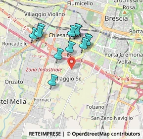 Mappa Traversa Quattordicesima Villaggio Sereno, 25125 Brescia BS, Italia (1.58833)