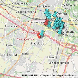 Mappa Traversa Quattordicesima Villaggio Sereno, 25125 Brescia BS, Italia (2.141)