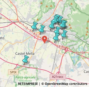 Mappa Traversa Quattordicesima Villaggio Sereno, 25125 Brescia BS, Italia (3.15667)