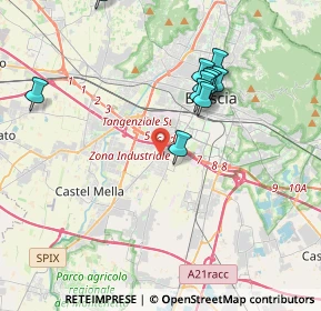 Mappa Traversa Quattordicesima Villaggio Sereno, 25125 Brescia BS, Italia (4.0775)