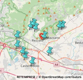 Mappa Via Alcide De Gasperi, 25086 Rezzato BS, Italia (3.61077)