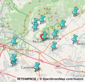 Mappa Via Alcide De Gasperi, 25086 Rezzato BS, Italia (4.36929)