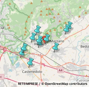 Mappa Via Alcide De Gasperi, 25086 Rezzato BS, Italia (2.87455)