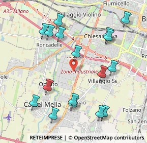 Mappa Via Achille Grandi, 25125 Brescia BS, Italia (2.25824)