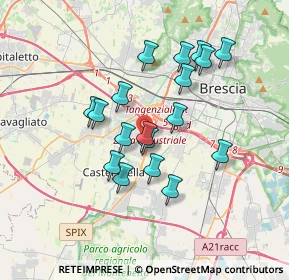 Mappa Via Achille Grandi, 25125 Brescia BS, Italia (3.02278)