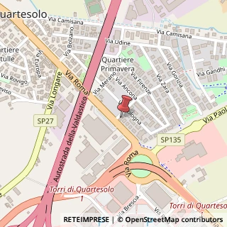 Mappa Via Roma, 161, 36040 Torri di Quartesolo, Vicenza (Veneto)