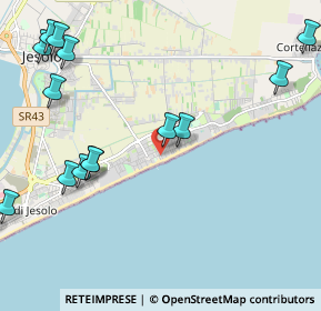 Mappa Via Altinate 1° Acceso al Mare, 30016 Lido di Jesolo VE, Italia (2.88938)