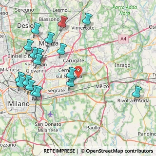 Mappa Via Michelangelo Buonarroti, 20060 Cassina De' Pecchi MI, Italia (10.393)