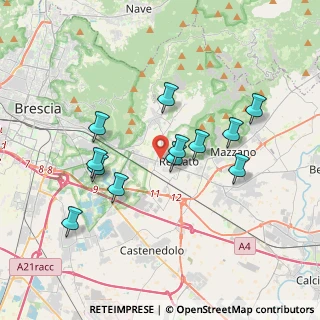 Mappa Via Giovanni XXIII, 25086 Rezzato BS, Italia (3.35667)