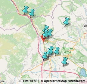 Mappa Via Aosta, 10013 Borgofranco d'Ivrea TO, Italia (6.50929)