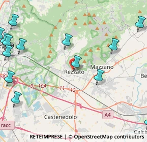 Mappa Vicolo Quadra, 25086 Rezzato BS, Italia (6.354)