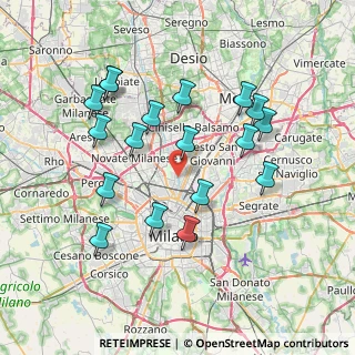 Mappa Via Monte Rotondo, 20162 Milano MI, Italia (7.39778)