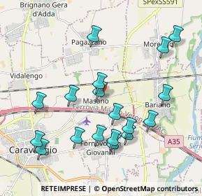 Mappa Via S. Rocco, 24043 Caravaggio BG, Italia (2.06222)