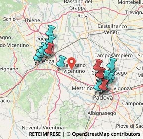 Mappa Via Industriale, 36043 Camisano Vicentino VI, Italia (14.2285)