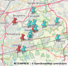 Mappa SP 11, 20063 Cernusco sul Naviglio MI, Italia (3.35615)