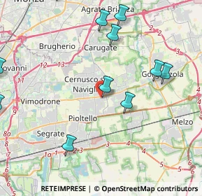 Mappa SS 11, 20063 Cernusco sul Naviglio MI, Italia (5.82071)