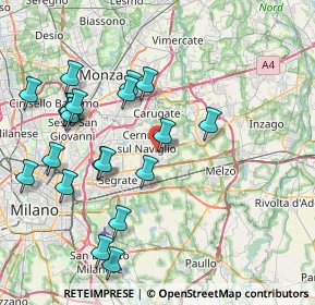 Mappa SS 11, 20063 Cernusco sul Naviglio MI, Italia (8.5775)