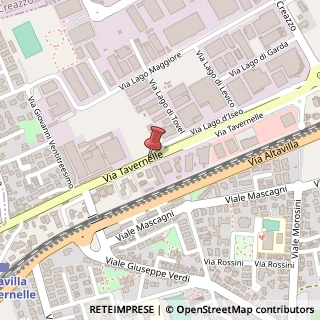 Mappa Via Tavernelle, 17, 36077 Altavilla Vicentina, Vicenza (Veneto)