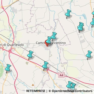 Mappa Via Antonio Meucci, 36043 Camisano Vicentino VI, Italia (6.76933)