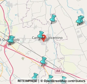 Mappa Via Antonio Meucci, 36043 Camisano Vicentino VI, Italia (6.405)