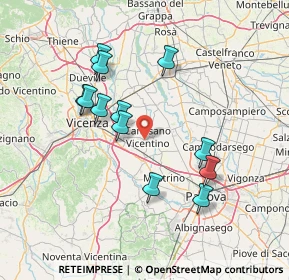 Mappa Via Antonio Meucci, 36043 Camisano Vicentino VI, Italia (13.56583)