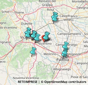 Mappa Via Antonio Meucci, 36043 Camisano Vicentino VI, Italia (10.5285)