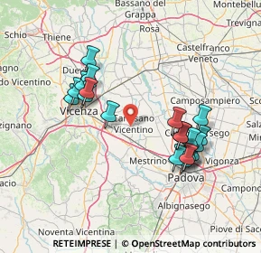 Mappa Via Antonio Meucci, 36043 Camisano Vicentino VI, Italia (14.2445)