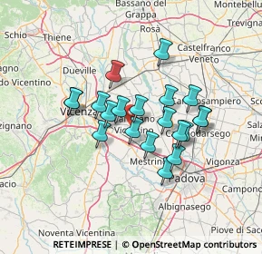 Mappa Via Antonio Meucci, 36043 Camisano Vicentino VI, Italia (10.654)