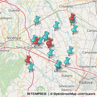 Mappa Via Antonio Meucci, 36043 Camisano Vicentino VI, Italia (7.02111)