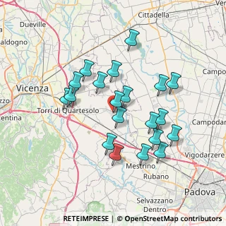 Mappa Via Antonio Meucci, 36043 Camisano Vicentino VI, Italia (6.5885)