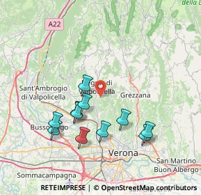 Mappa Via Ca' Coatto, 37024 Negrar di Valpolicella VR, Italia (7.22455)