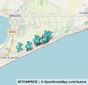 Mappa Via Danimarca, 30016 Lido di Jesolo VE, Italia (0.89545)