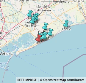 Mappa Via Danimarca, 30016 Lido di Jesolo VE, Italia (9.74)