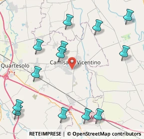 Mappa Via Alessandro Volta, 36043 Camisano Vicentino VI, Italia (5.25308)