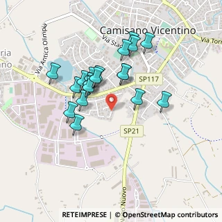 Mappa Via Alessandro Volta, 36043 Camisano Vicentino VI, Italia (0.388)