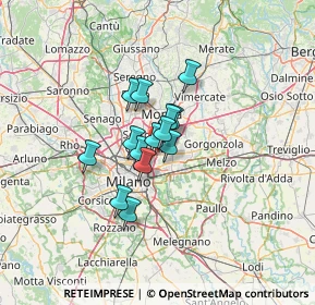 Mappa A51 Tangenziale Est Milano, 20132 Milano MI, Italia (7.76643)