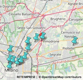 Mappa A51 Tangenziale Est Milano, 20132 Milano MI, Italia (5.28846)