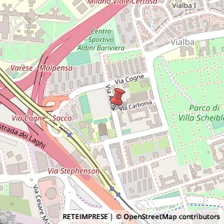 Mappa Via Carbonia,  1, 20157 Milano, Milano (Lombardia)