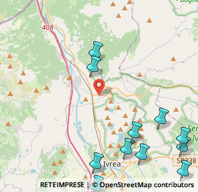 Mappa Via Antonio Gramsci, 10013 Borgofranco d'Ivrea TO, Italia (6.105)