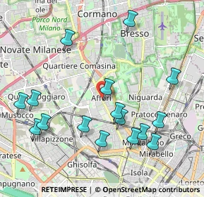 Mappa Via Pellegrino Rossi, 20100 Milano MI, Italia (2.22188)