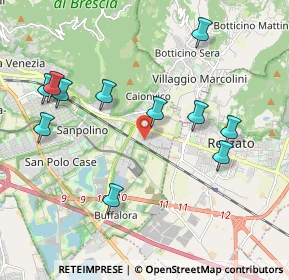 Mappa Via Romolo Gessi, 25135 Brescia BS, Italia (2.12273)