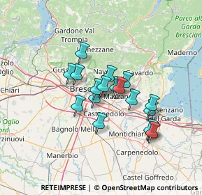 Mappa Via Romolo Gessi, 25135 Brescia BS, Italia (10.02667)