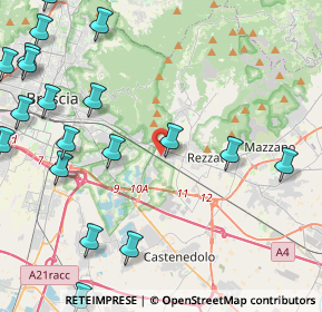 Mappa Via Romolo Gessi, 25135 Brescia BS, Italia (6.1565)