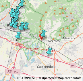 Mappa Via Romolo Gessi, 25135 Brescia BS, Italia (5.38105)