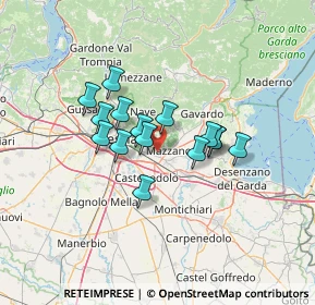 Mappa Via Alcide De Gasperi, 25086 Rezzato BS, Italia (9.86467)