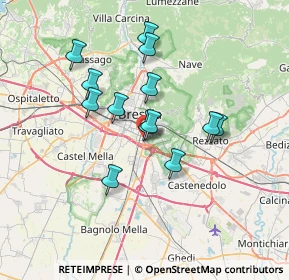 Mappa Via della Volta, 25136 Brescia BS, Italia (5.89692)